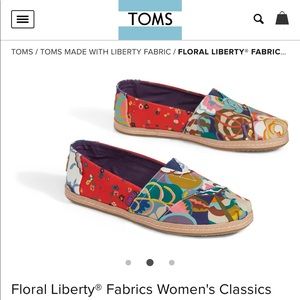 Toms Classic Liberty Floral Gatsby 7.5